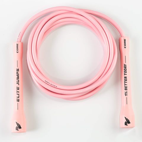 1% Better Today - 6mm PVC Jump Rope Jump Rope Elite Jumps Pastel Pink